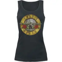 Guns n' Roses Top de - Balle Usée - S - XXL - pour Femme - noir - Taille XXL