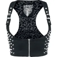 Heartless Veste Sans Manches Gothic de - Devina - S - XL - pour Femme - noir - Taille S