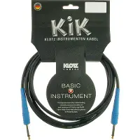 Klotz KIKC6.0PP2 câble d'instrument jack 2p - jack 2p 6 mètres