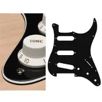 Boston ST-313-B plaque de protection 3 plis pour guitare style ST, noire
