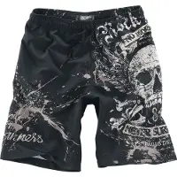 Rock Rebel by EMP Short de bain de - Swimming Time - M - 5XL - pour Homme - noir - Taille 4XL