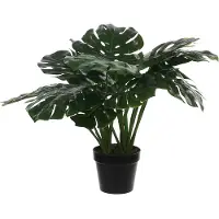 Mica Decorations Plante Artificielle Monstera - H60 x Ø80 cm - Vert