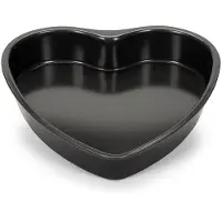 Patisse Moule À Gâteau - - Forme De Coeur - Acier Noir - 11 Cm - Antiadhésif
