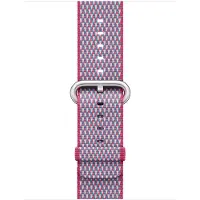 Apple Watch 38 mm Bracelet de Montre en Nylon Tissé Check Violet