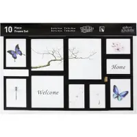 Nielsen Design 10 Piece Frame Set Resin Mobile Rack Photo Frame Blanc,Noir
