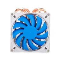 Silverstone Refroidisseur de processeur Argon SST-AR06 (58 mm), Ventirad processeur, Bleu, Argent, Blanc