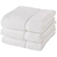 Aquanova Serviette de toilette Aquanova London Blanc 55 x 100 cm (Lot de 3)