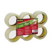 3M 1x6 Scotch Ruban d'emballage 50 mm x 66 m transparent