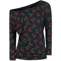 Rock Rebel by EMP T-shirt manches longues de - Fast And Loose - S - 5XL - pour Femme - noir - Taille 3XL