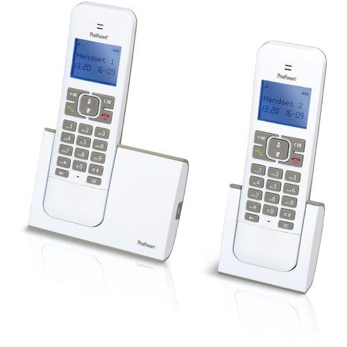 Profoon PDX5530 - Téléphone DECT avec répondeur et 4 combinés