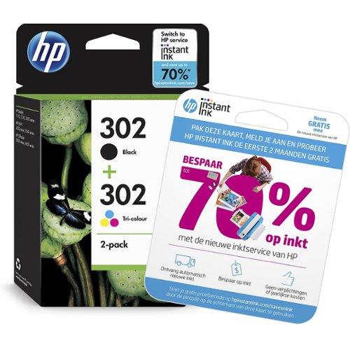 HP 302 - Cartouche d'encre couleur et 2x noir (pack de 3) + crédit Instant  Ink