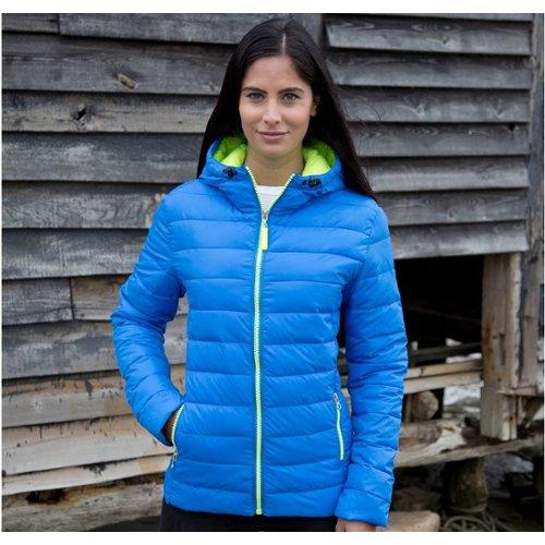 CATENA Femme Hiver Veste Coupe-Vent Full-zip Hooded Thermique Polaire Manteau Sport Softshell Chaud Jacket pour Cyclisme Ski Blouson