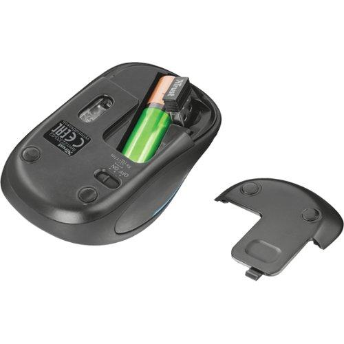 Trust souris ergonomique sans fil rechargeable Voxx, noir