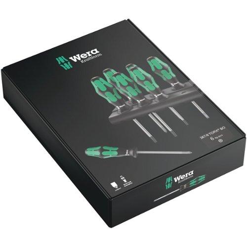 Wera Kraftform Micro, coffret de tournevis 6 pièces avec rack, 5118150001