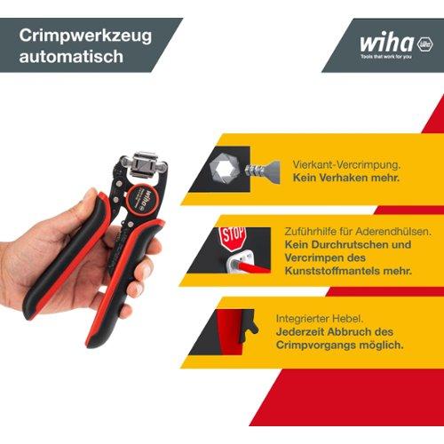 Wiha : WIHA- Pinces - Outils de Sertissage et de Dénudage - Pince à Dénuder  Automatique