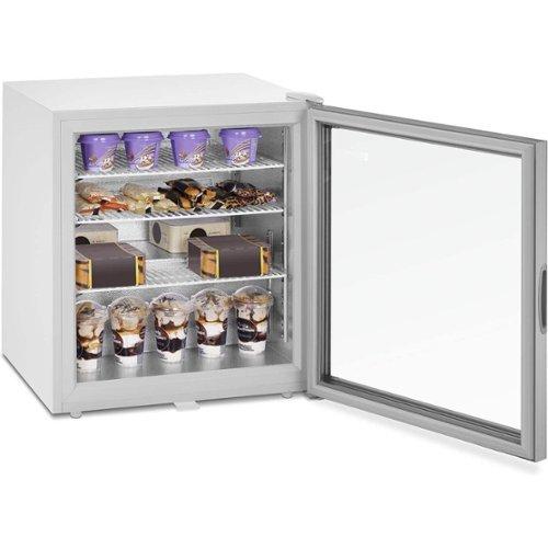 Congélateur armoire - 380 l - Royal Catering - Porte en verre - Argent -  Réfrigérant R290